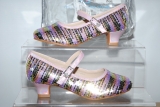 EIGHT KM MERMAID COLLECTION Girls Multicolour sequin shoes uk size 1 / 33