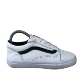 Vans Old Skool Off The Wall White Leather Trainer Women UK 4 Eur 36.5