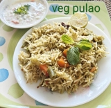 Vegetable Pulao recipe – How to make veg pulao or green pulao recipe – pulao recipes – CHARUS CUISINE