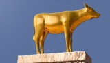 Trump Announces Golden Calf Statue Will Be Moved Into Oval Office
