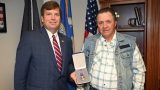 Rep. Strong presents Purple Heart to Sergeant John W. McCulloch