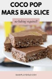 Coco Pop Mars Bar Slice | 10 Minute No Bake Recipe