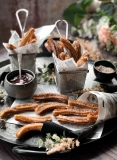 Crisp Cinnamon Churros with Chocolate