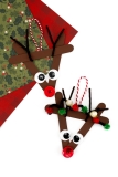Craft Stick Reindeer Ornaments