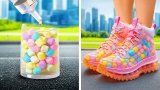 MARSHMALLOW SNEAKERS? 🍡🍡 Unusual Shoe Ideas & Genius Feet Hacks! 🦶✨