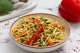 Cold Asian Noodle Salad with Sesame Dressing