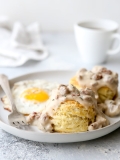 Buttermilk Biscuits with Sausage Gravy