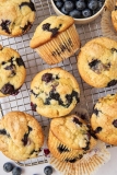 Fresh Lemon Blueberry Muffins with Sour Cream