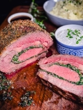 Rosemary Crusted Stuffed Prime Rib – Grill Outdoor Recipes