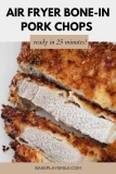 Crunchy Air Fryer Bone-In Pork Chops | Parmesan Panko Crumb