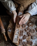 Hazelnut brown butter speculaas cookies