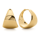 Coffee Break: Tapered Hoop Earrings