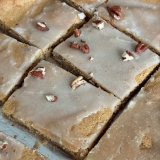 Brown Butter Maple Pecan Cookie Bars