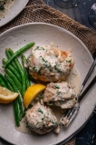The Best Crab Stuffed Flounder (with White Wine Cream Sauce)