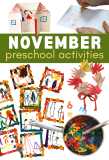 November Preschool Activities – No Time For Flash Cards