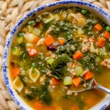 Ground Turkey Soup with Veggies