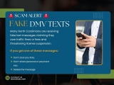 🚨 IMPORTANT: Fake DMV Text Scam Across North Carolina 🚨