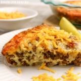 Impossible Cheeseburger Pie (with Bisquick)