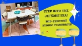Spectacular Atomic Starburst Dinette + Mid-Century Treasures Await at Antique Society!
