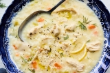 Quick Greek Lemon Chicken Soup (Avgolemono) | Olive & Mango