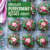 Chocolate Peppermint Kisses Cookies – Eat The Love