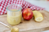 Nectarine banana baby purée recipe (4 months +)