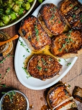 JUICY Mustard Glazed Pork Chops 