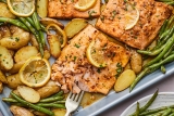 Lemon Butter Sheetpan Baked Trout | Olive & Mango