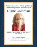 Join Us: Virtual Memorial for Diane Coleman