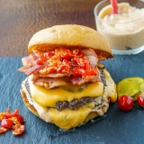 Copycat Shake Sauce & Smoke Shack Burger. So close to Shake Shake!