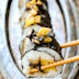 Amazing vegan sushi with omelette and pan-fried eggplant |VeganSandra