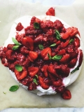 Crushed Raspberry and Strawberry Pavlova — Apt. 2B Baking Co.