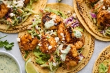 Grilled Shrimp Tacos With Cilantro Lime Slaw | Olive & Mango