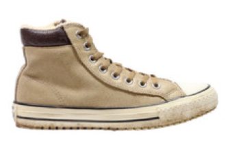 CONVERSE High Top Trainers Beige Canvas Mens UK 6