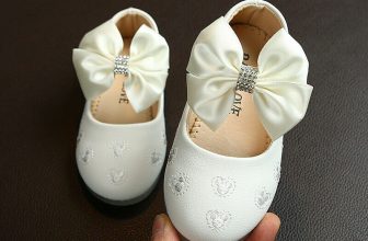 Girls Princess Shoes Wedding Party Student  Spanish Bow T-Bar Leather Shoes Size