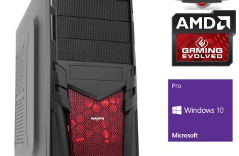 Ultra Fast AMD Quad Core HD 8GB DDR4 1TB Gaming PC Computer Windows 10 Venom Red