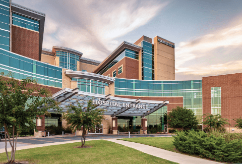 Outside view of NEA Baptist Hospital in Jonesboro 