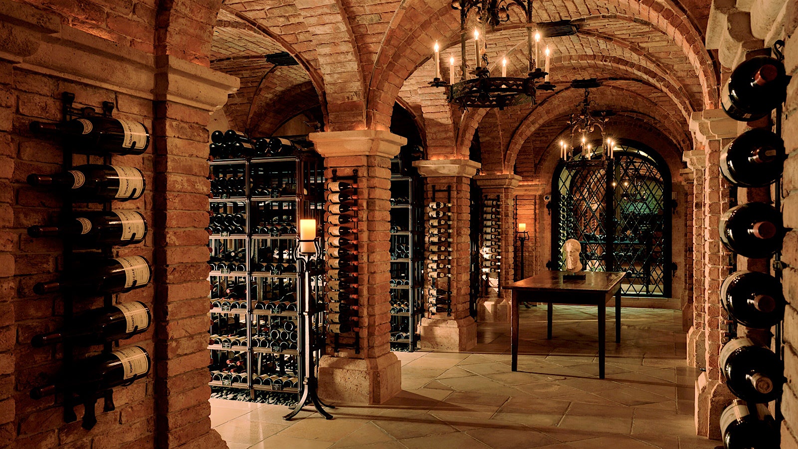 Bill Koch’s wine cellar in his Palm Beach house.