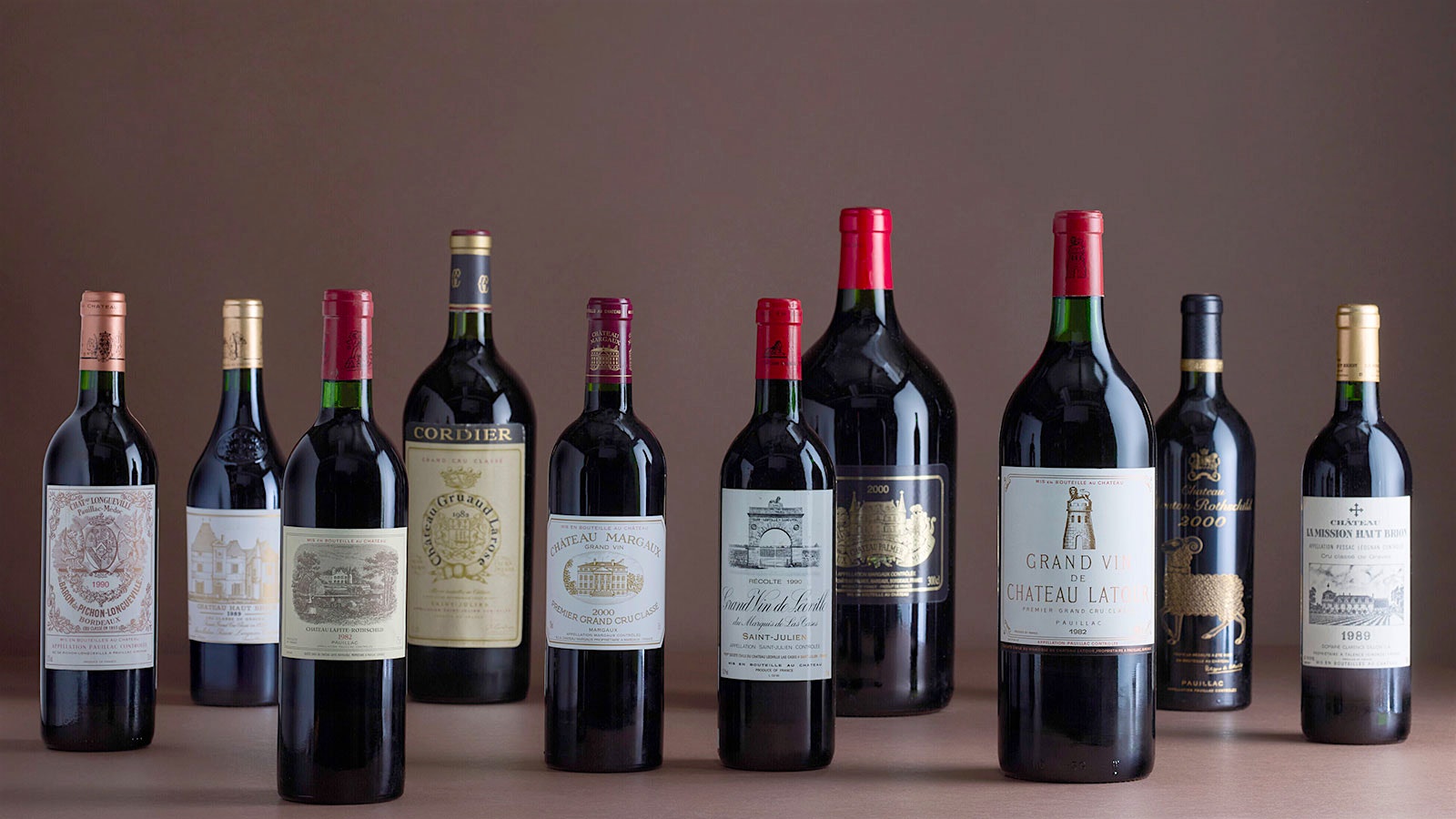 A wide array of bottles from the Christie’s auction of Bill Koch’s cellar.