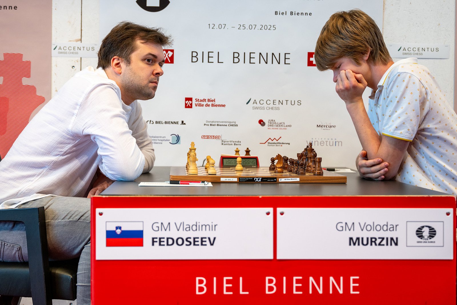 An unexpected loss for Fedoseev, who was initially winning vs. Murzin. Biel 2025
