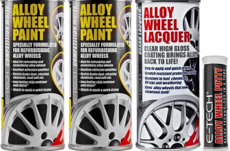 Alloy Wheel Repair Pack Competition White 6 Piece Refurbishment Kit for Car Van