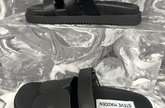 Steve Madden Missile Sandal Girls Black Size UK 13 EU 32 /REF397