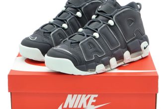 FJ4181-001 Nike Air More Uptempo ’96 Dark Smoke Grey Barley Green Black (Men’s)