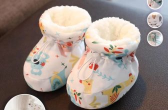 Warm Fur Baby Boots, Newborn Shoes Winter Drawstring Anti-Slip Soft Sole Booties