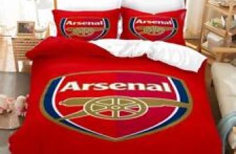 Arsenal Bedding Set Red Doona Duvet Cover 2/3pc Kid Men Gift Single Double Queen