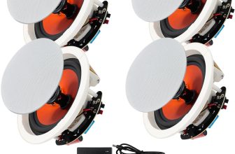 4x 6.5″ Bluetooth Ceiling Speakers Wireless Background Music Amp Kit