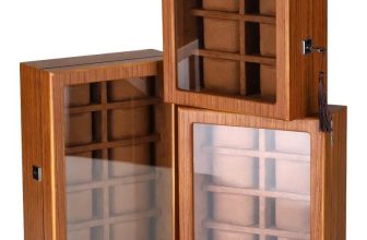 QUALITY Mens Matte Wood Watch Display Case Collection Storage Holder Wooden Box