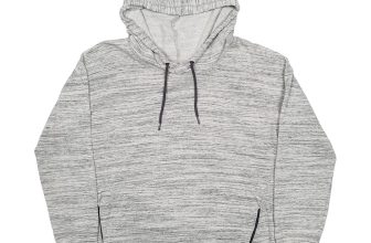 REEBOK Hoodie Cotton & Polyester Jumper Sweatshirt Womens L