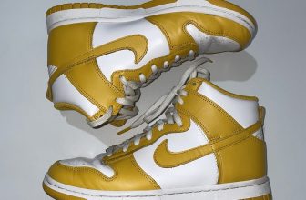 Nike Dunk High Trainers Sulfur Sulphur UK 4.5 US 7