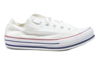 CONVERSE Chuck Taylor All Star Mens Low Top Trainers White Canvas UK 5.5 Classic